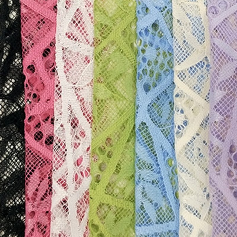 Lace Fabric Bridal Evening Polyester Warp Knit for Women's Wear Wholes 8